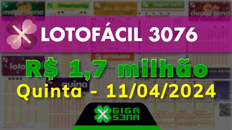 lotofácil giga sena 3076 - lotofacil 2397 resultado